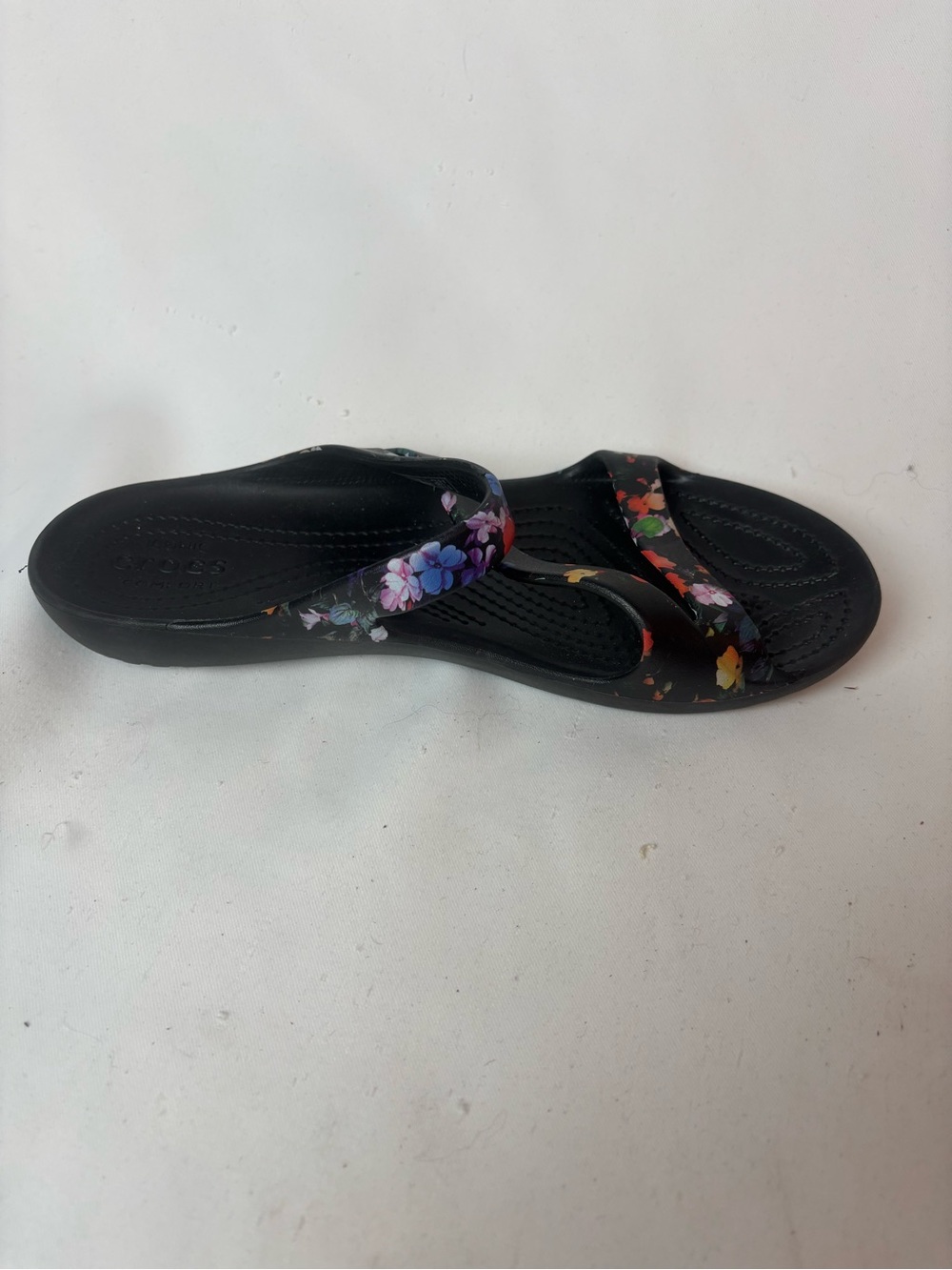 Crocs Kaydee II Sandal Graphic Daisy Flowers Black Women’s 10 Slide Slip On